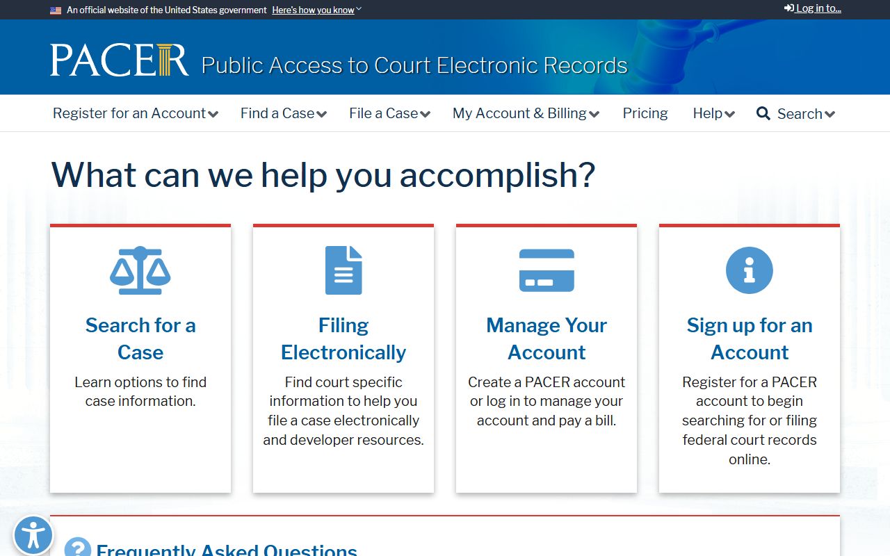 Minidoka County court dockets PACER federal court records